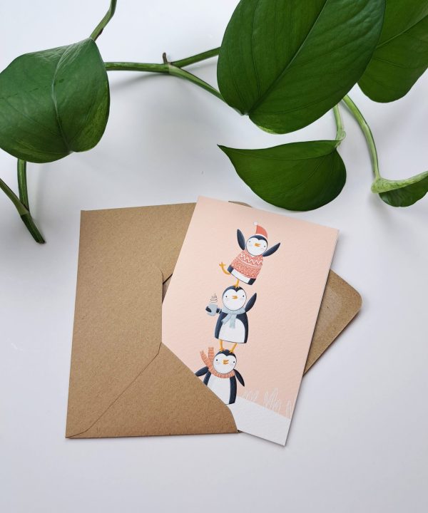 Wenskaart Pinguïns - Afbeelding 5