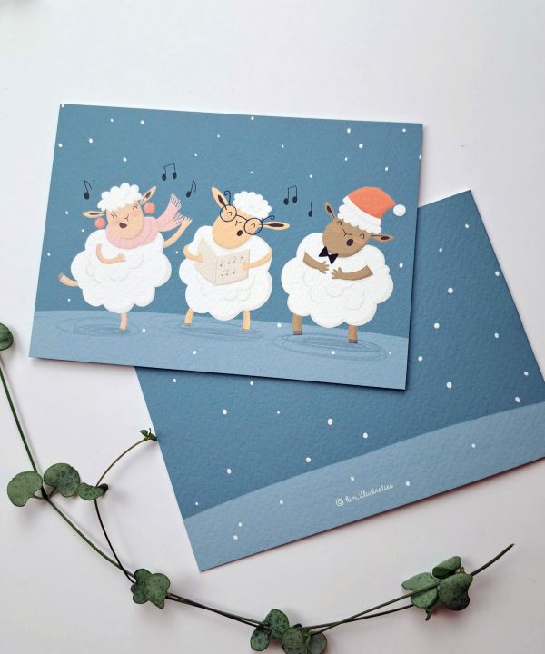 Wenskaart Schapen Koor - Afbeelding 2