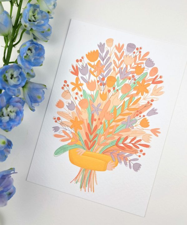 Kaartje Boeket Bloemen