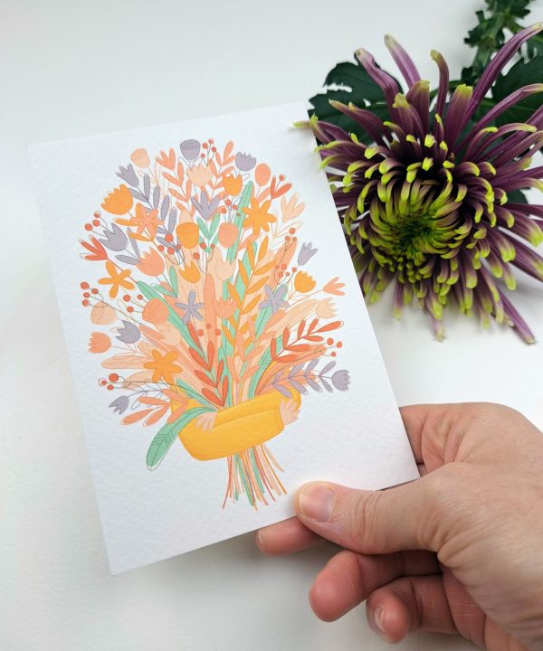Kaartje Boeket Bloemen - Afbeelding 4