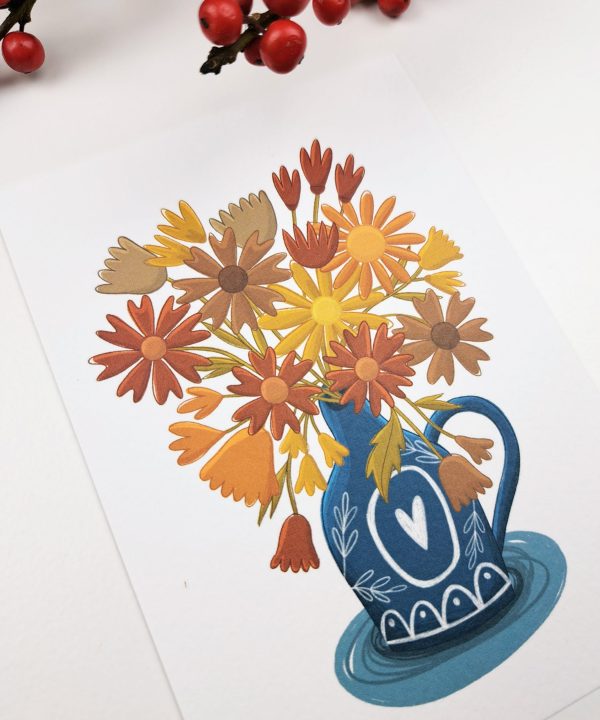 Kaartje Herfstboeket - Afbeelding 2