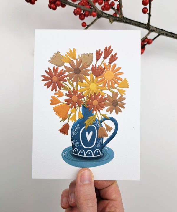 Kaartje Herfstboeket - Afbeelding 4