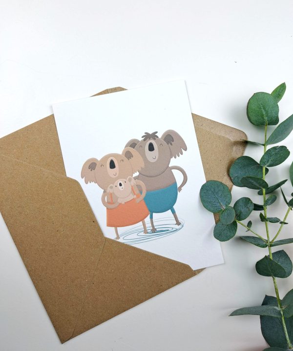 Kaartje Familie Koala - Afbeelding 4