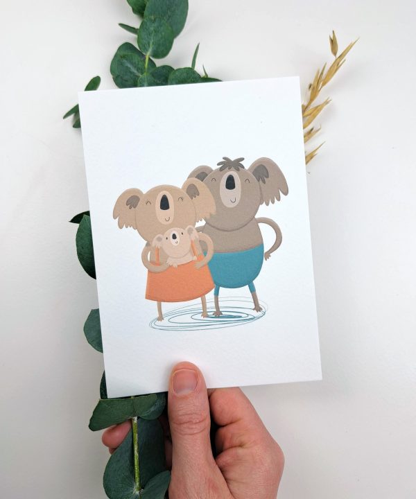 Kaartje Familie Koala - Afbeelding 3