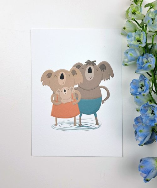 Kaartje Familie Koala