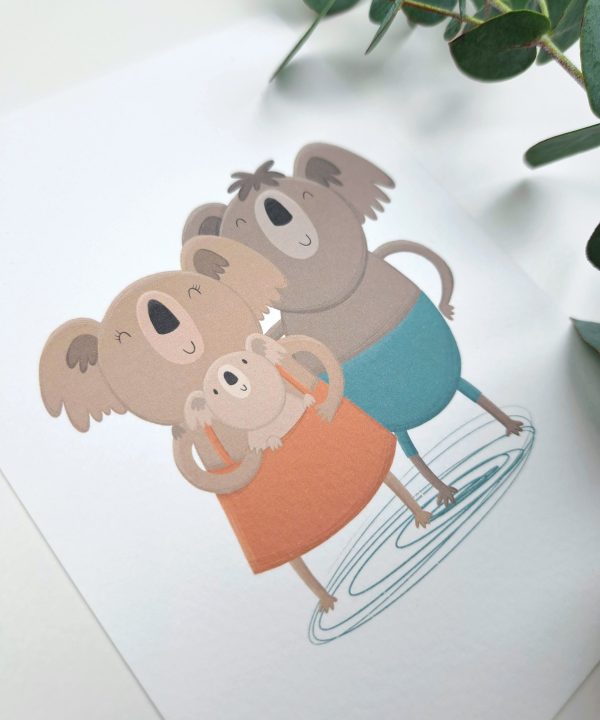 Kaartje Familie Koala - Afbeelding 2