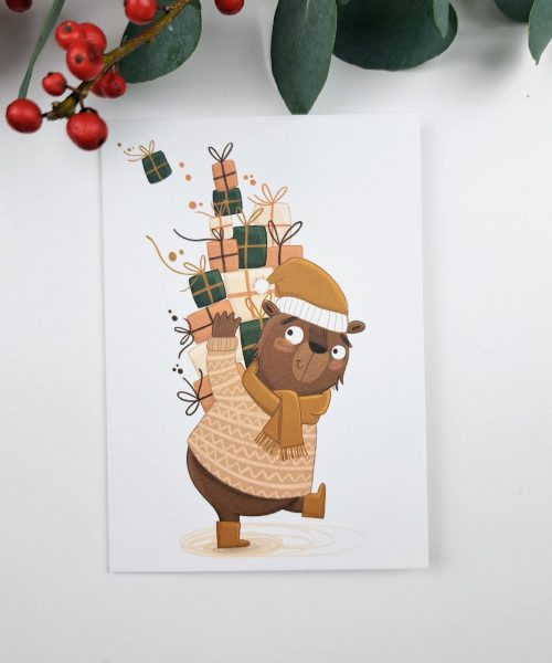 Wenskaart Beer Cadeautjes