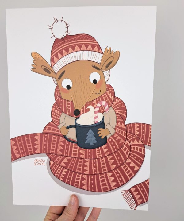 Poster A4 Muis Sjaal - Afbeelding 4