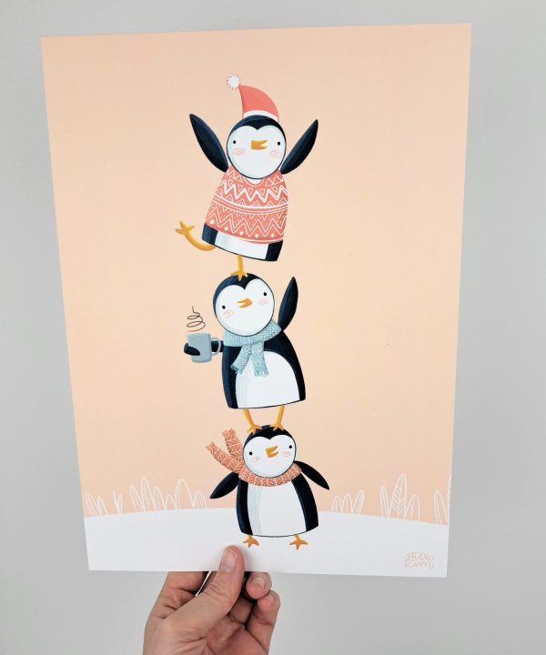 Poster A4 Pinguïns - Afbeelding 4