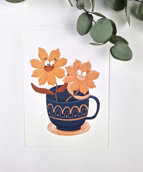 Kaartje Tas Bloemen