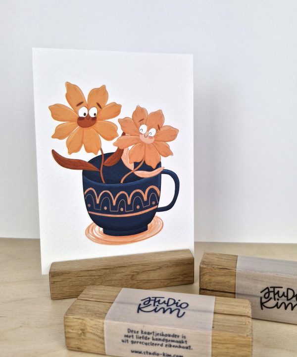 Kaartje Tas Bloemen - Afbeelding 2